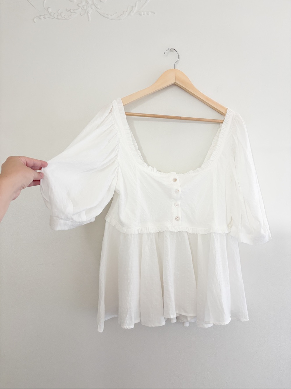 NWT Bohme Puff Sleeve Blouse - Picture 3 of 5